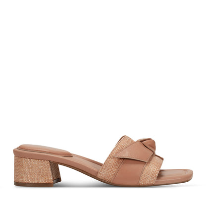 Women's Carsie Block Heel Square Toe Slip-on Sandals